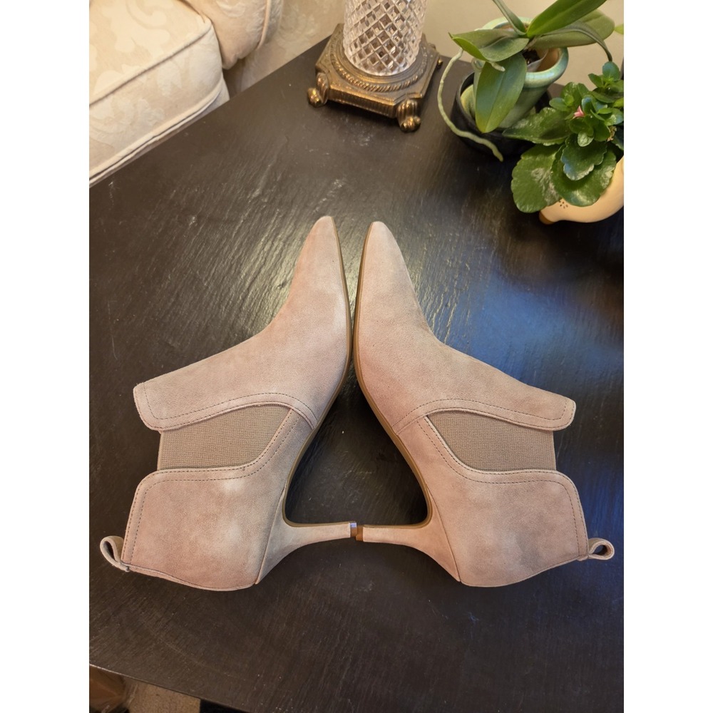 Cole Haan Wms Nell Suede  Pointed Chelsea Bootie Irish Coffee Tan Sz 8 NEW! $140 - Picture 9 of 11